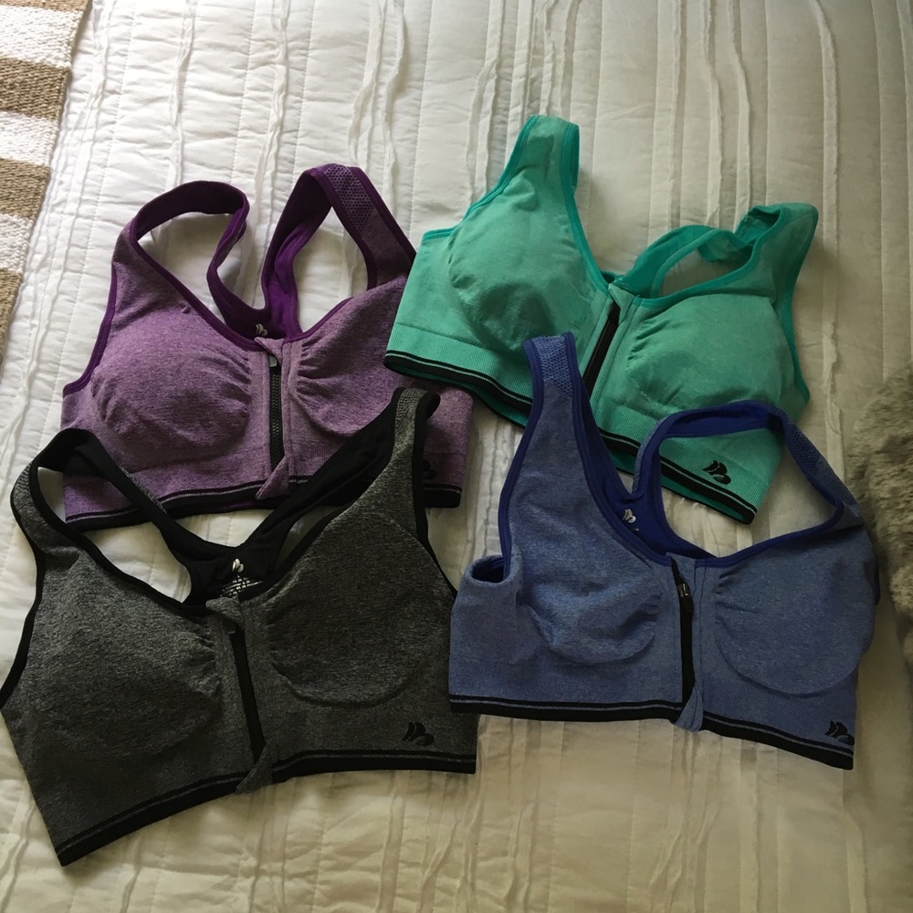 Lot of four sports bras